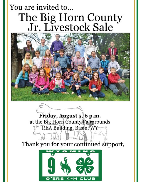 Jr. livestock sale invite